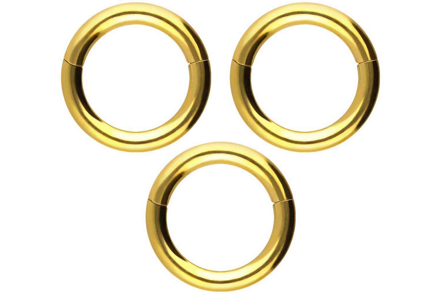 SET Chirurgenstahl Segmentring Clicker Piercing